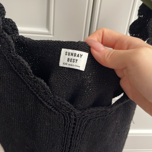 Sunday Best Aritzia black 
Eowyn Knit Top size XXS - Picture 3 of 6